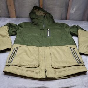 Under Armour Down Jacket Mens Large Green Storm 700 Fill Puffer Winter Ski Snow